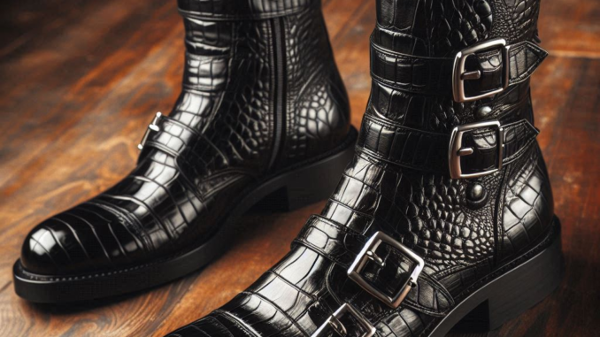 Black Croc Boots 2 - whitechaco.com